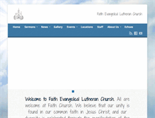 Tablet Screenshot of faithlutheranbrantford.com